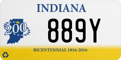 IN license plate 889Y