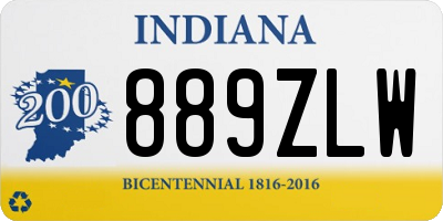 IN license plate 889ZLW