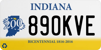 IN license plate 890KVE