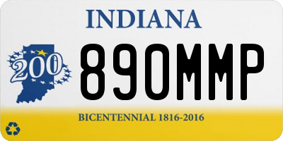IN license plate 890MMP