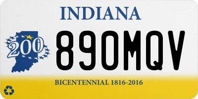 IN license plate 890MQV