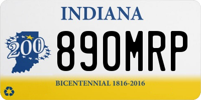 IN license plate 890MRP