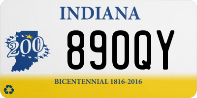 IN license plate 890QY