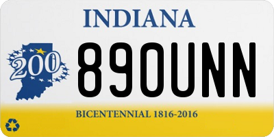 IN license plate 890UNN