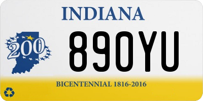 IN license plate 890YU