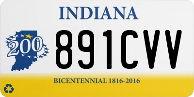 IN license plate 891CVV
