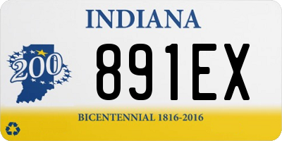 IN license plate 891EX
