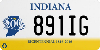 IN license plate 891IG