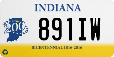 IN license plate 891IW