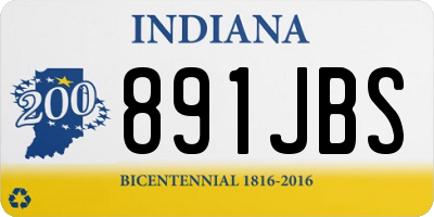 IN license plate 891JBS