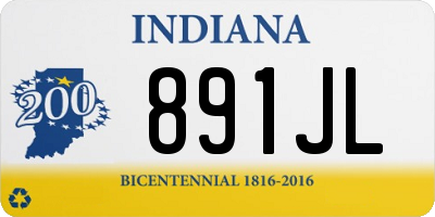 IN license plate 891JL