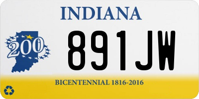 IN license plate 891JW