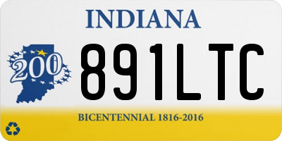 IN license plate 891LTC