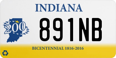 IN license plate 891NB