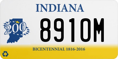 IN license plate 891OM