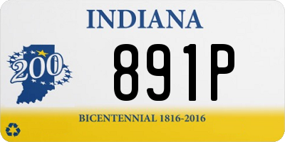 IN license plate 891P