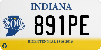 IN license plate 891PE