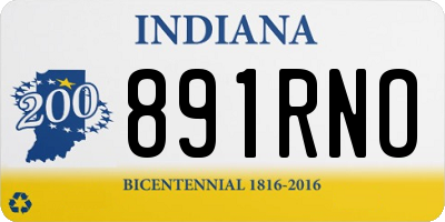 IN license plate 891RNO