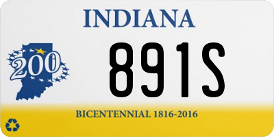 IN license plate 891S