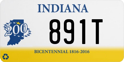 IN license plate 891T