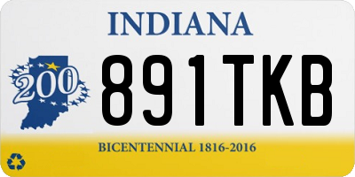 IN license plate 891TKB