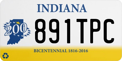 IN license plate 891TPC
