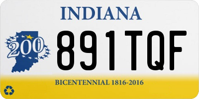 IN license plate 891TQF
