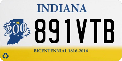 IN license plate 891VTB