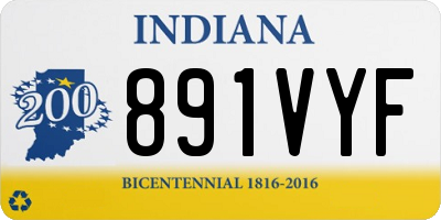 IN license plate 891VYF