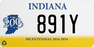 IN license plate 891Y