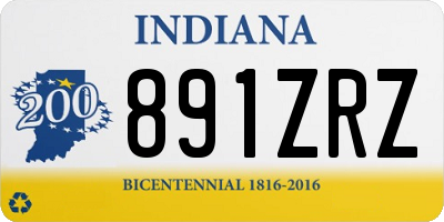 IN license plate 891ZRZ