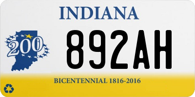 IN license plate 892AH