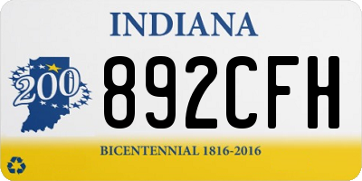 IN license plate 892CFH
