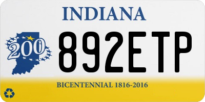 IN license plate 892ETP