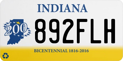 IN license plate 892FLH