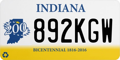 IN license plate 892KGW