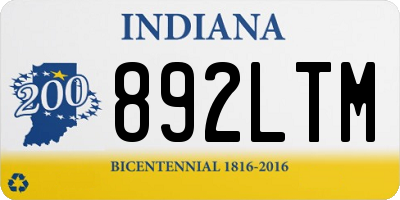 IN license plate 892LTM