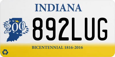 IN license plate 892LUG