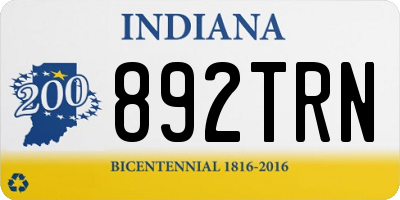 IN license plate 892TRN