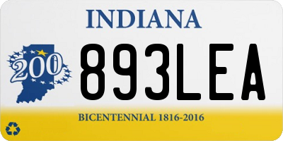 IN license plate 893LEA