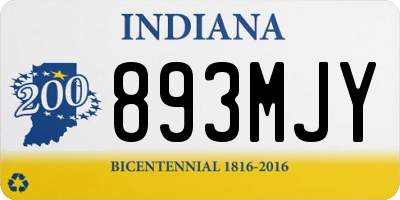 IN license plate 893MJY