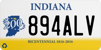 IN license plate 894ALV