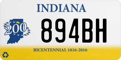IN license plate 894BH