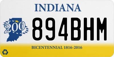 IN license plate 894BHM
