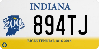 IN license plate 894TJ