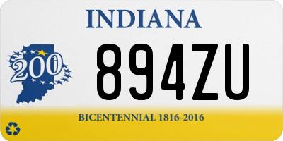 IN license plate 894ZU