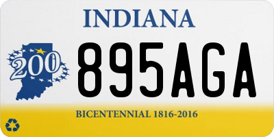 IN license plate 895AGA