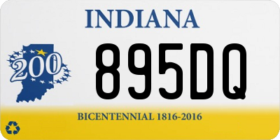 IN license plate 895DQ