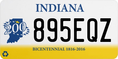 IN license plate 895EQZ