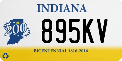 IN license plate 895KV